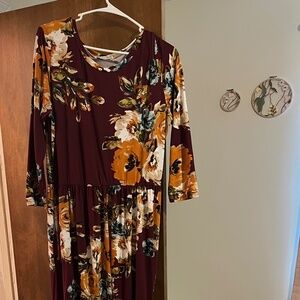 Hazel Blues Maxi Dress